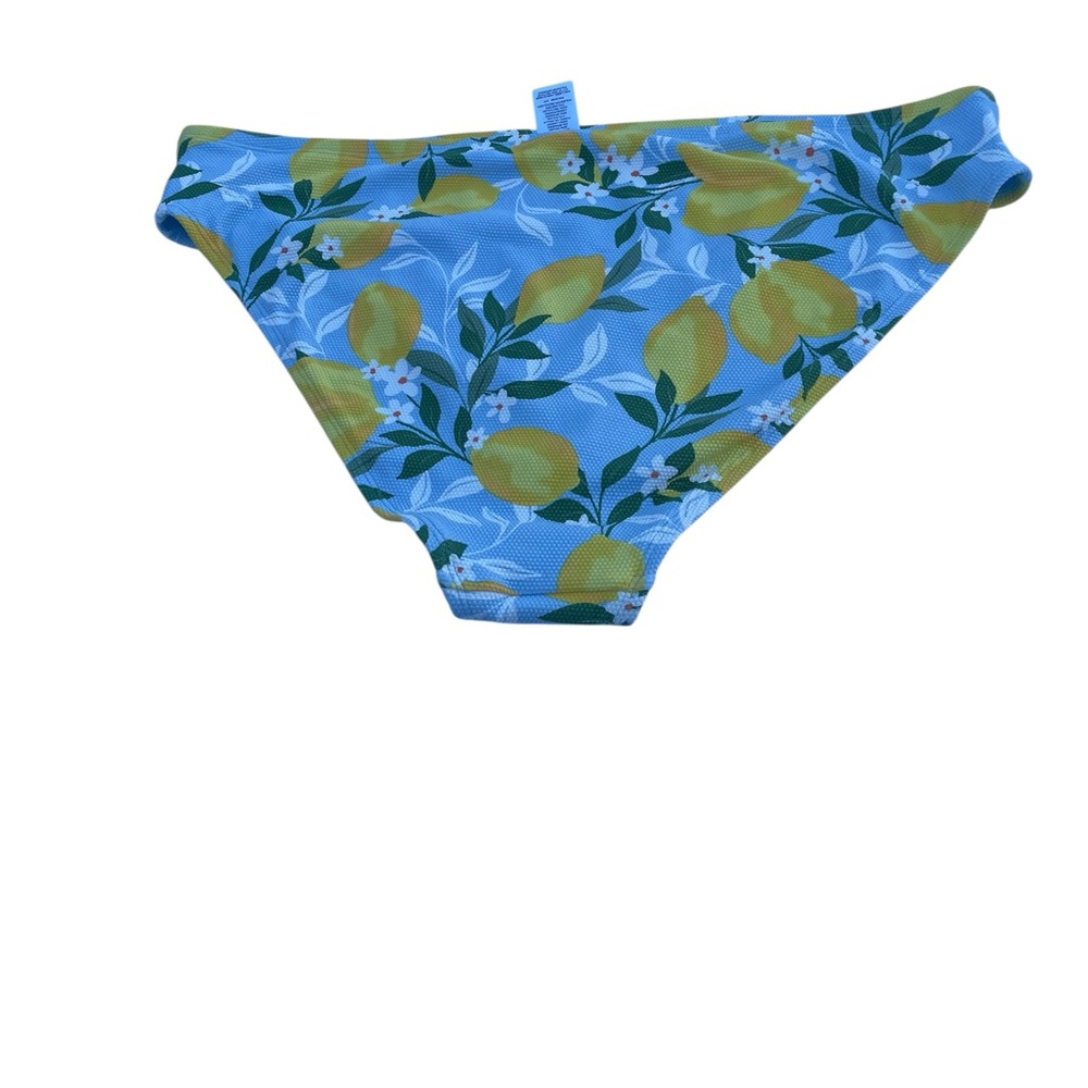 Time and Tru Blue Lemon Pattern Bikini Bottom Sz 20 new 95% nylon 20 W